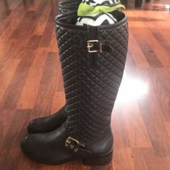 Vince Camuto "channel" quilted knee high boot - Picture 6 of 6